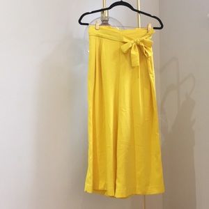 ZARA YELLOW CULOTTES